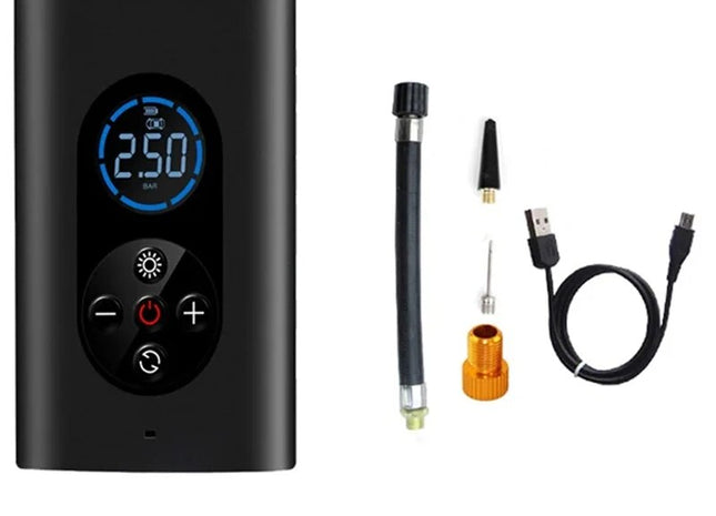 Cordless Tyre Inflator Portable Air Compressor M8 And Electric Bike Pump 4000mAh 150PSI LED Light For Car Motorcycle Ball Bike
