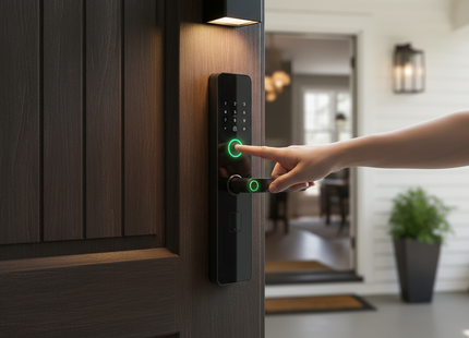 Unlock Fingerprint Lock, Smart Door Lock, Semi-automatic Fingerprint Lock,