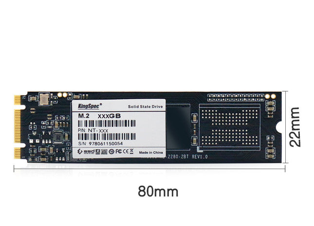 KingSpec M.2 NGFF 2280 SATA 128G 256G SSD Solid State Drive