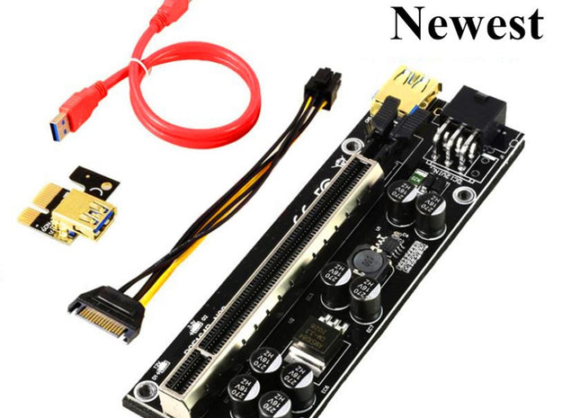 Riser Card 009s Plus PCI-E PCIE PCI Express X16 GPU 6in Adapter card USB 3.0 Cable 1X 16X Extender