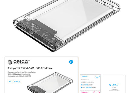 ORICO 2139U3 2.5" Notebook HDD Enclosure
