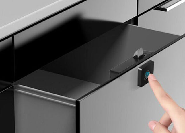 Drawer Intelligent Electronic Lock File Cabinet Lock Storage Cabinet Fingerprint Lock Cabinet Door Fingerprint Lock Furniture - Gograbsum