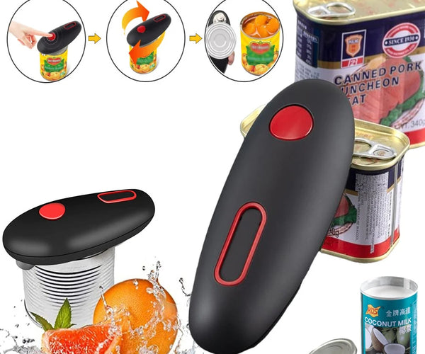 Electric Can Opener Automatic Jar Bottle Can Machine One Touch Portable Kitchen Hand Free Opening Opener Tool Gadgets