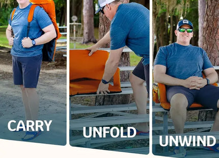 Alpcour Heated Reclining Stadium Seat For Bleachers With Back Support