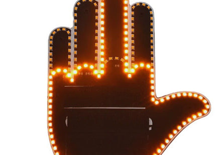 Funny New LED Illuminated Gesture Light Car Finger Light With Remote Road Rage Signs Middle Finger Gesture Light Hand Lamp