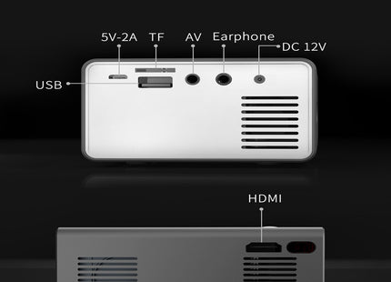 Home Office T300 Projector HD 1080P Miniature Mini Projector