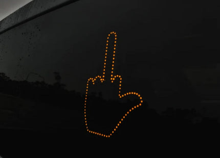 Funny New LED Illuminated Gesture Light Car Finger Light With Remote Road Rage Signs Middle Finger Gesture Light Hand Lamp