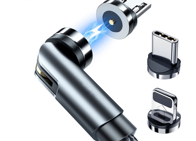 Essager Rotate Magnetic Cable 360 Degree USB Type C Charging Cable Fast Charging Magnet Charger 540 Rotate Micro Magnetic Cable