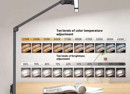 High-end Work Office Nail Table Lamp Folding Disassembly Table Lamp With Clamp Eye Protection Learning Table Lamp
