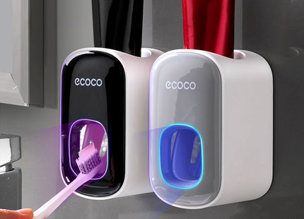 Wall Mounted Automatic Toothpaste Holder Bathroom Accessories Set Dispenser - Gograbsum