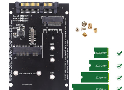 SATA3 To M2 NGFF MSATA SSD Conversion Card Adapter Card Switchboard