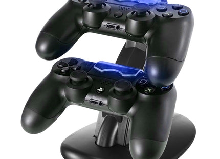 Charging Dock Station Dual Micro USB Charger Stand For PS4 Pro-PS4 Slim Gamepad Controller Handle Charging Station With Blue Indicator Game Lovers - Gograbsum