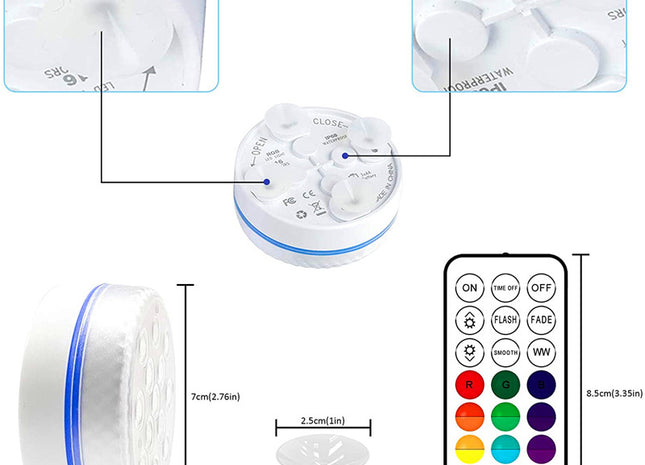 Color Changing Remote Control Diving Light