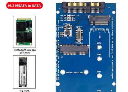 SATA3 To M2 NGFF MSATA SSD Conversion Card Adapter Card Switchboard