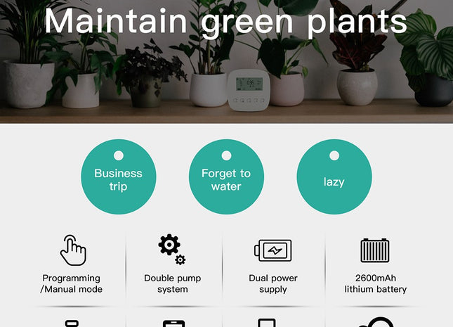 Graffiti Smart Home Rechargeable Sprinkler Timer