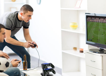 Charging Dock Station Dual Micro USB Charger Stand For PS4 Pro-PS4 Slim Gamepad Controller Handle Charging Station With Blue Indicator Game Lovers - Gograbsum