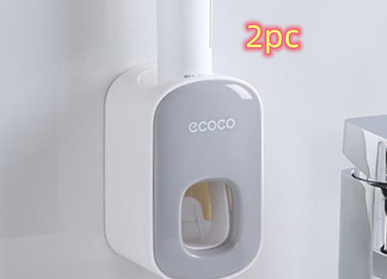 Wall Mounted Automatic Toothpaste Holder Bathroom Accessories Set Dispenser - Gograbsum