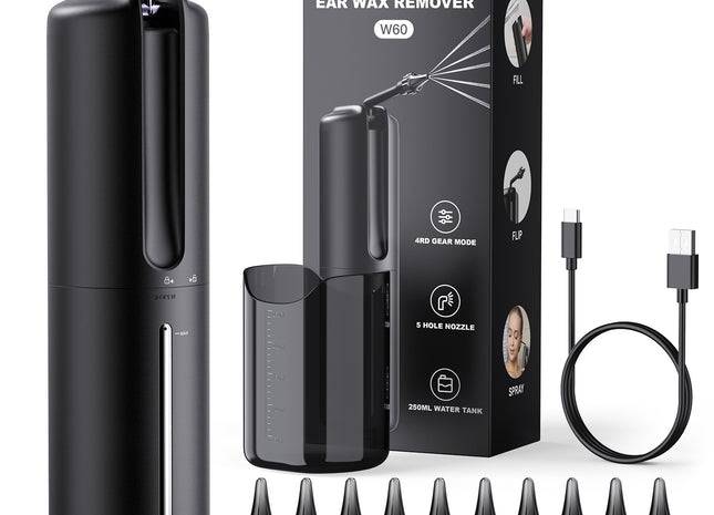 Convenient electric ear wash with cleaning tools